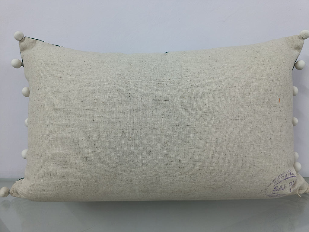 Handmade Embroidered Cushion Cover.