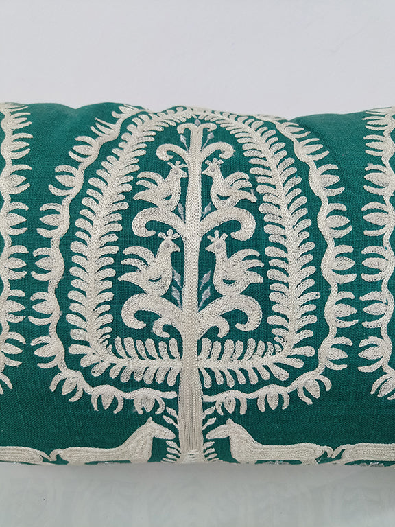 Handmade Embroidered Cushion Cover.