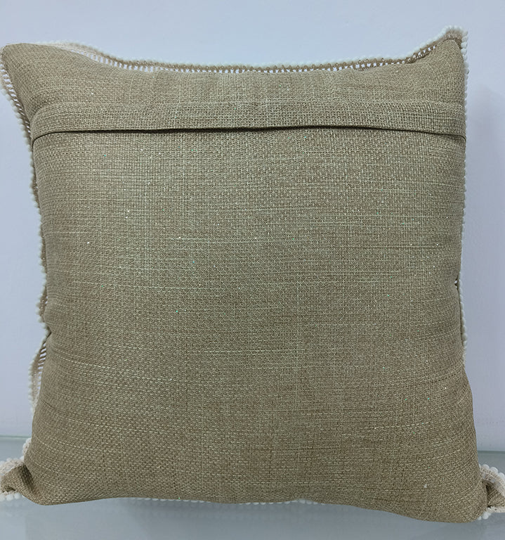 Chicken Embroidery With Pearl Handmade Throw Pillow Case.