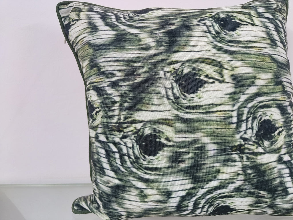 Handmade Abstract Digital Printed Design Throw Pillowcase.