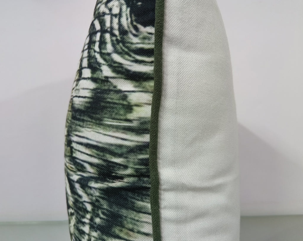 Handmade Abstract Digital Printed Design Throw Pillowcase.