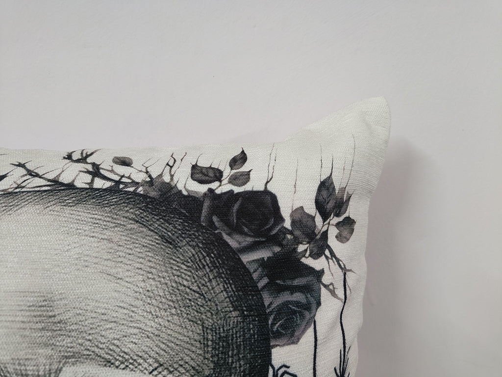 Halloween Theme Skull Design Throw Pillow Case.