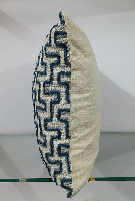 Throw Pillow Case Maze Design - Chicken Embroidery.