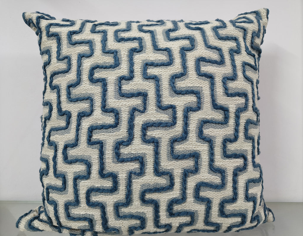 Throw Pillow Case Maze Design - Chicken Embroidery.
