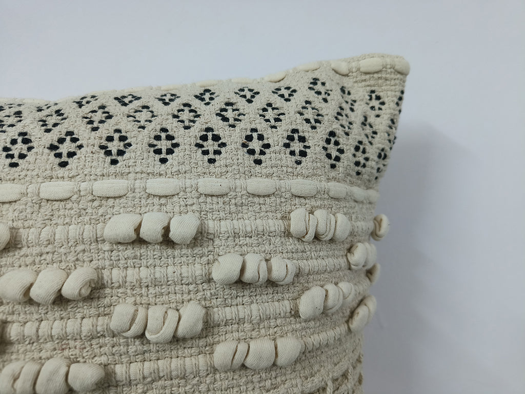 Hand Loom Throw Pillow Case.