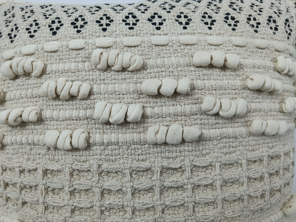 Hand Loom Throw Pillow Case.