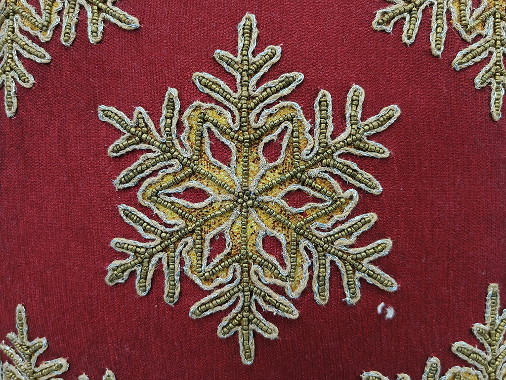 Handmade Embroidered Cushion Cover.