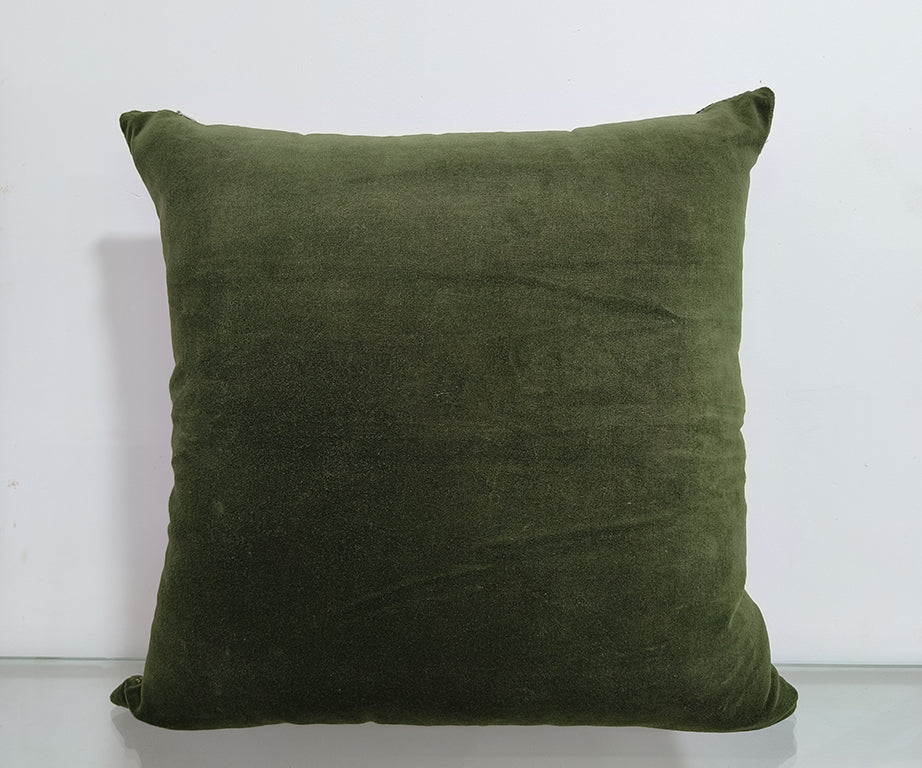 Knife Edge Cotton Cushion Cover.