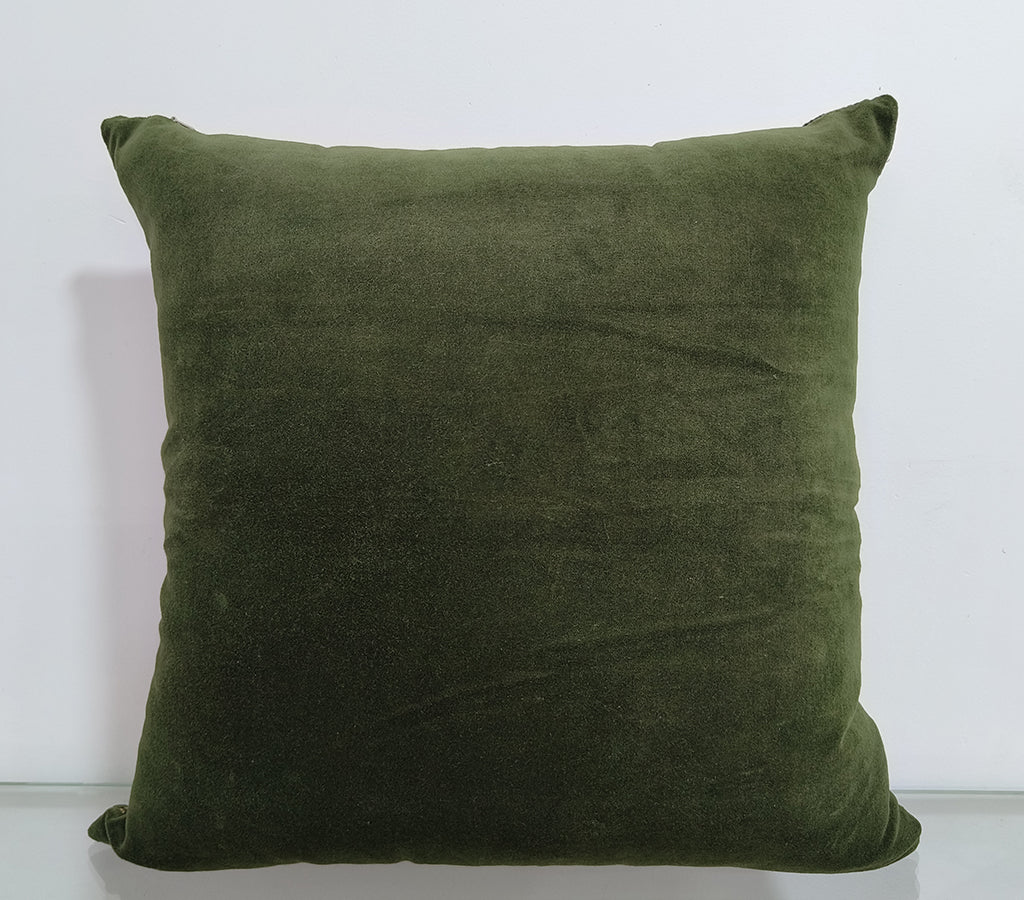 Foil Print Handmade Cotton Cushion Cover.