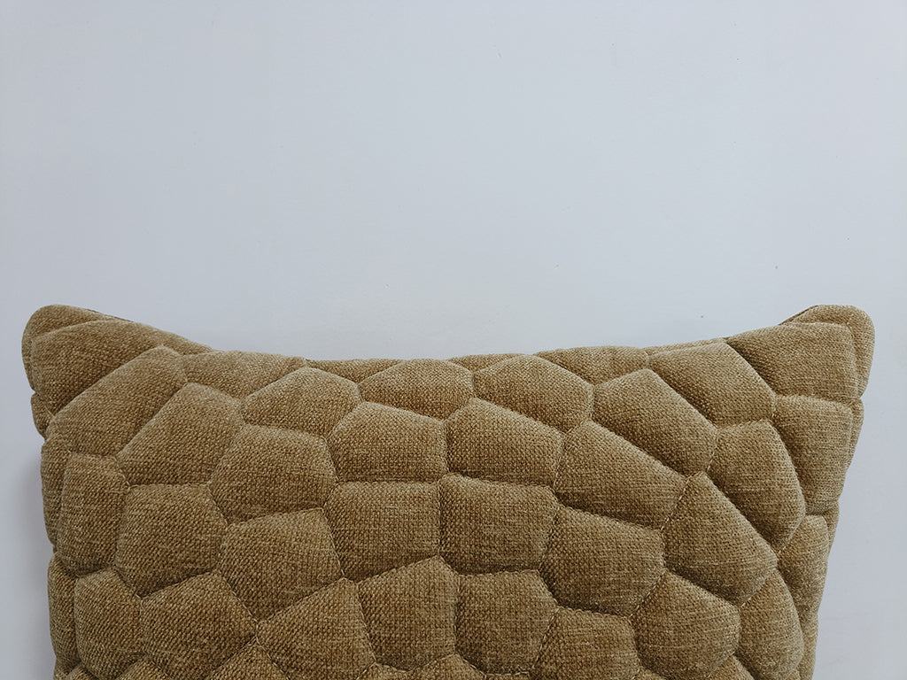 Quilted Handmade Polyester Cushion Cover.