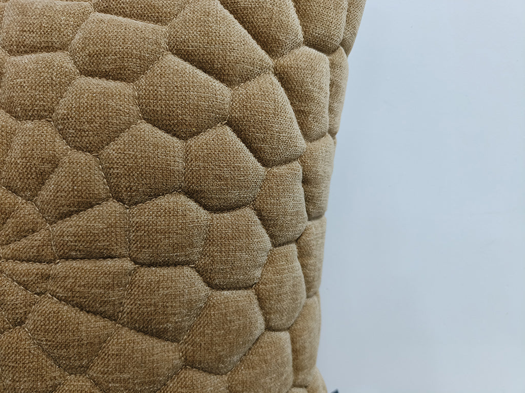 Quilted Handmade Polyester Cushion Cover.