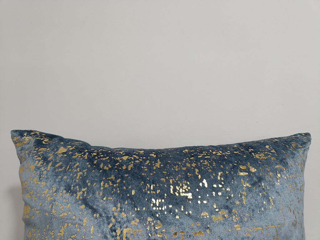 Foil Printed Cotton Cushion Cover.