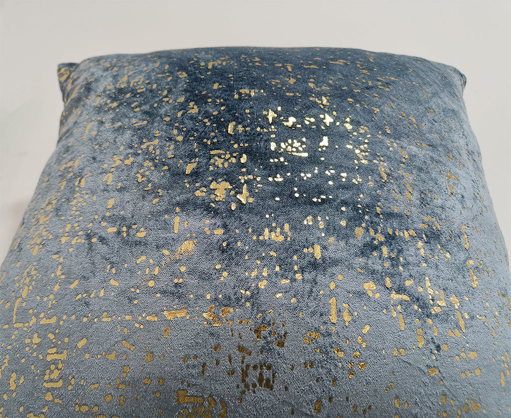 Foil Printed Cotton Cushion Cover.