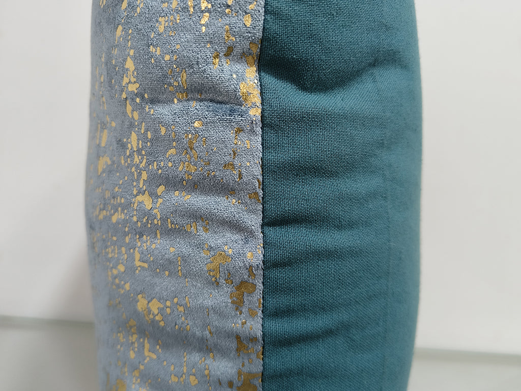 Foil Printed Cotton Cushion Cover.