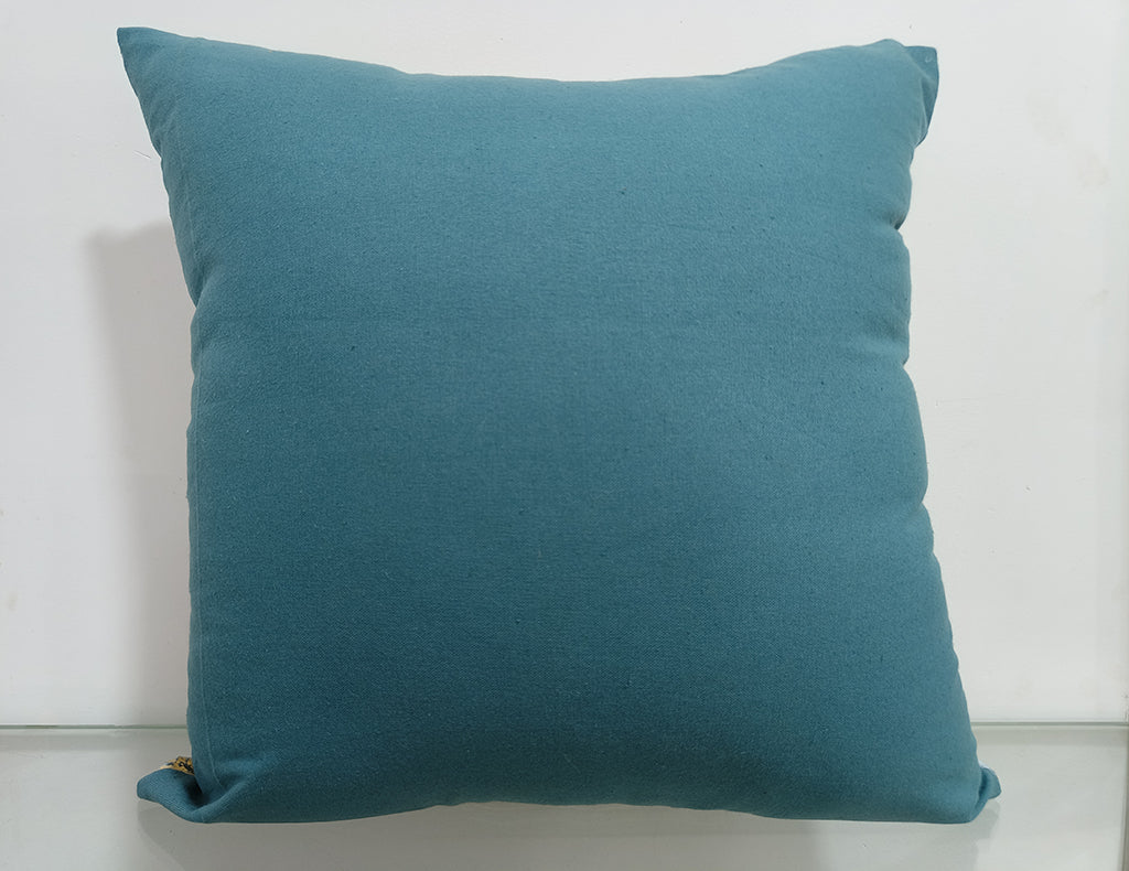 Foil Printed Cotton Cushion Cover.