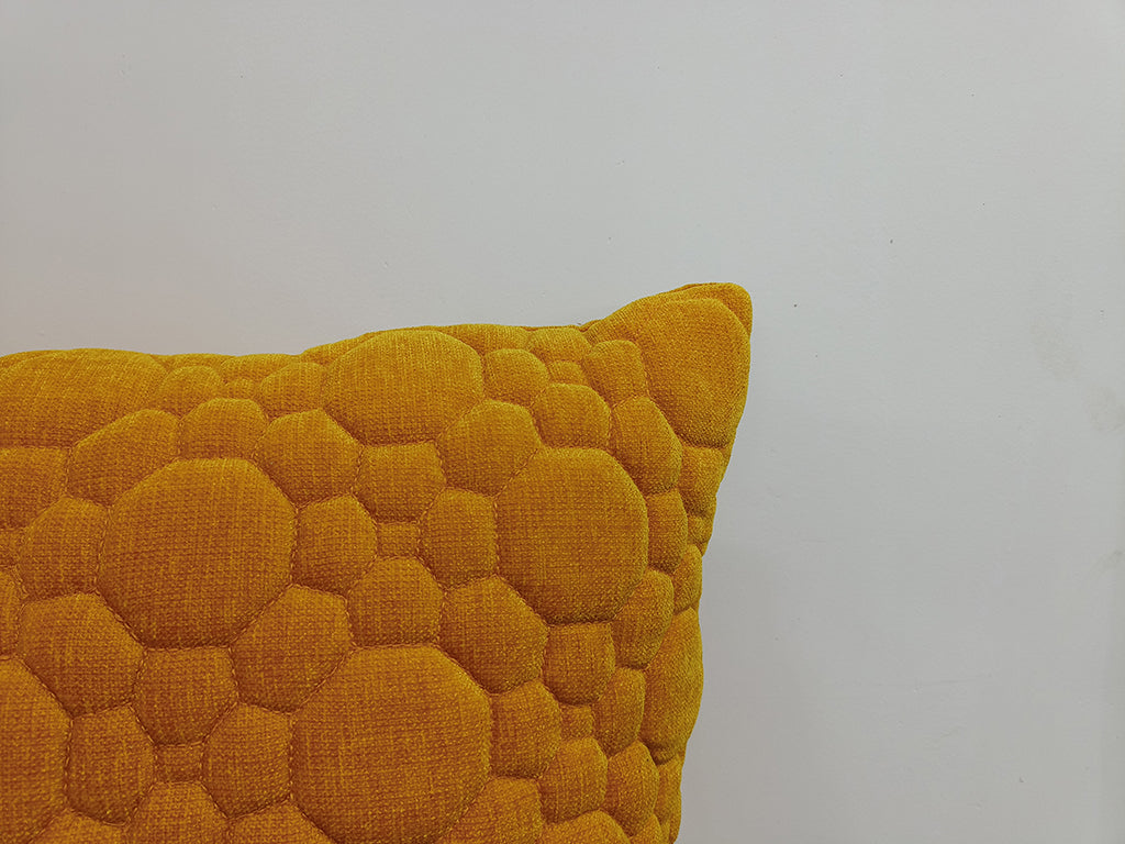 Quilted Handmade Polyester Cushion Cover.