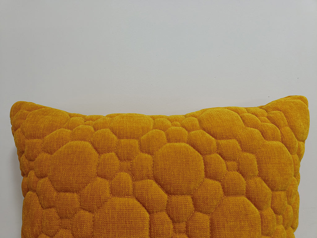 Quilted Handmade Polyester Cushion Cover.