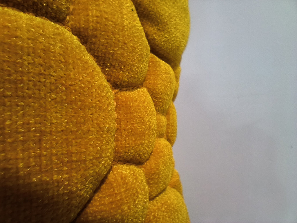 Quilted Handmade Polyester Cushion Cover.
