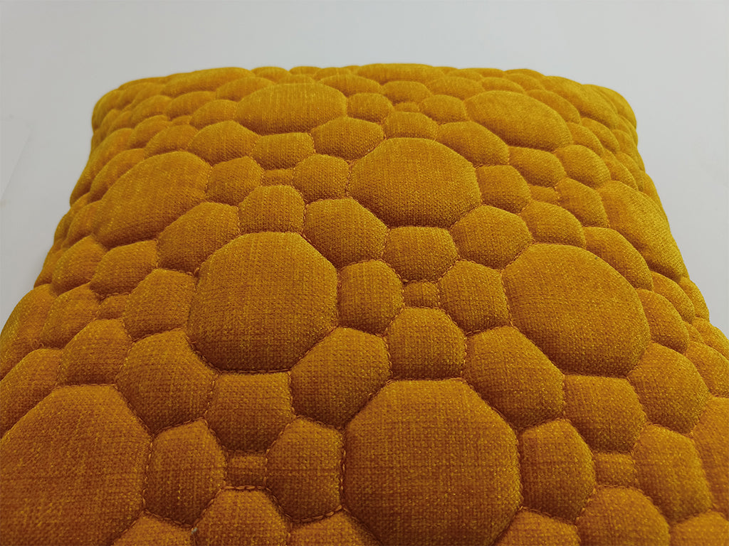 Quilted Handmade Polyester Cushion Cover.