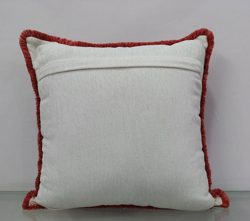 Handmade Embroidered Cushion Cover.