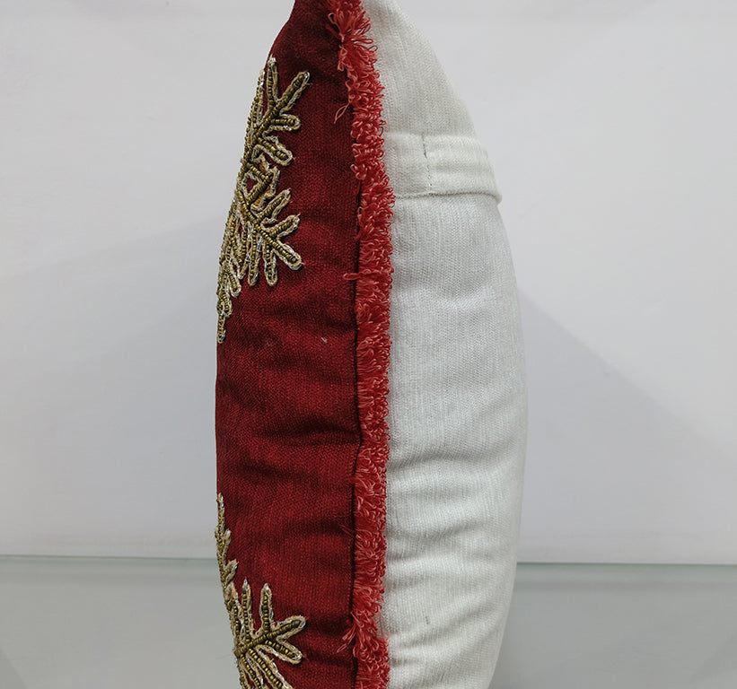 Handmade Embroidered Cushion Cover.