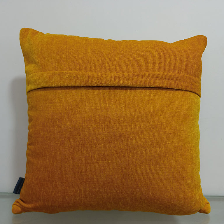 Quilted Handmade Polyester Cushion Cover.