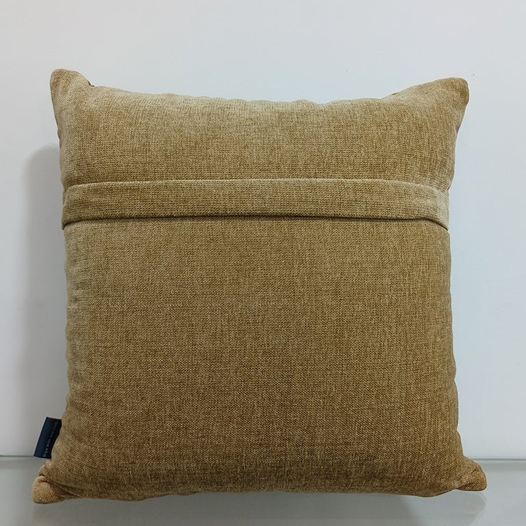 Quilted Handmade Polyester Cushion Cover.