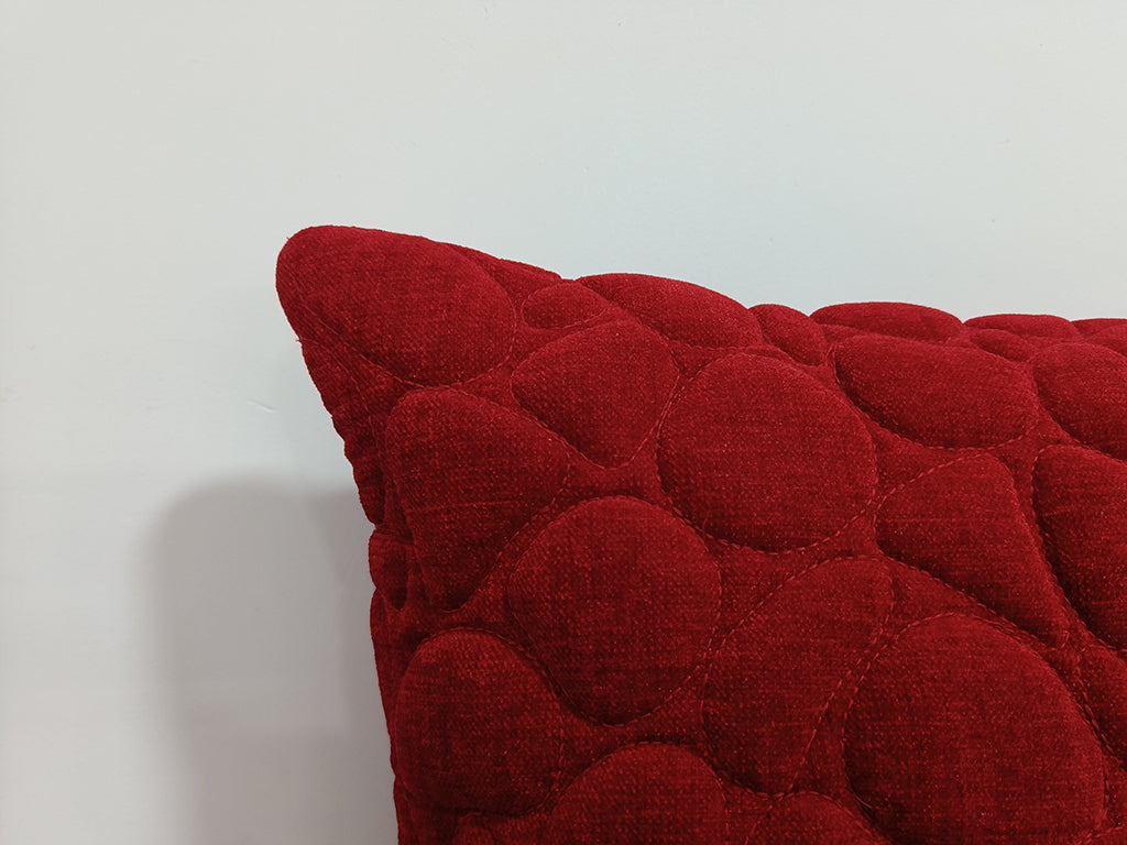 Quilted Handmade Polyester Cushion Cover