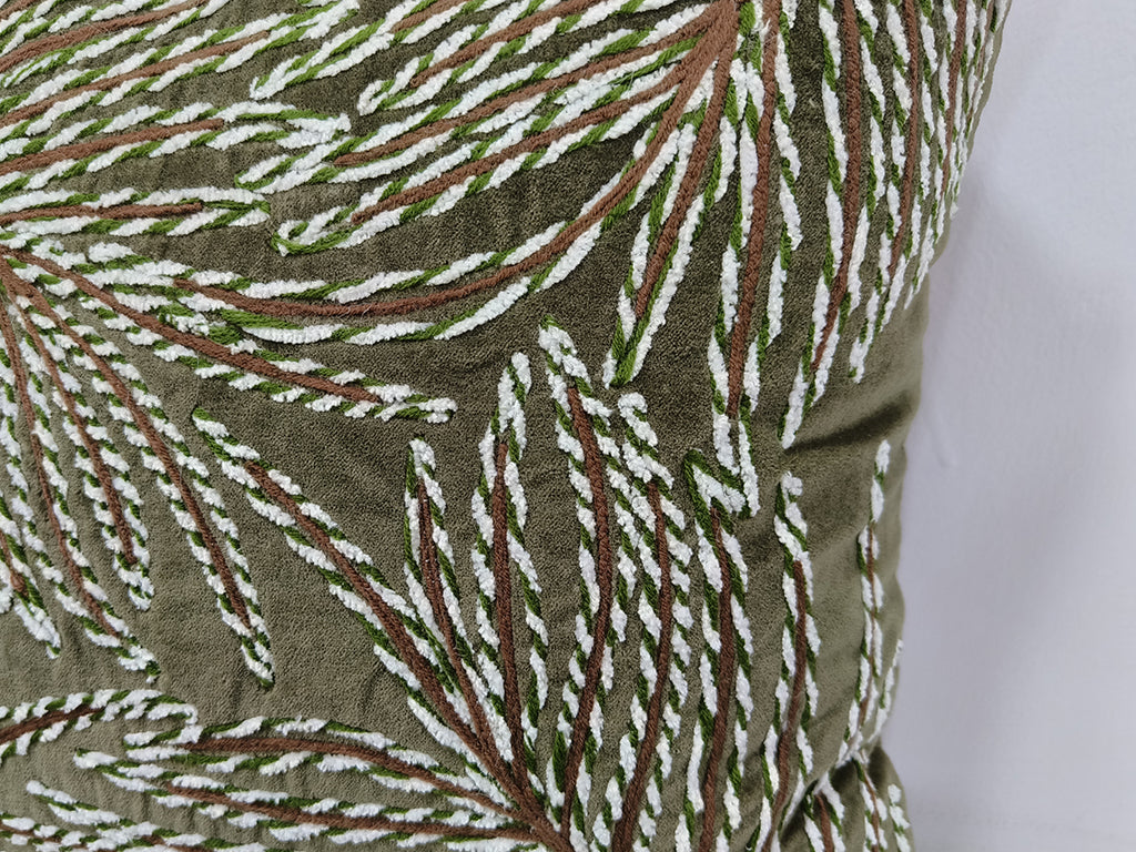 Handmade Dori Embroidered Cushion Cover.