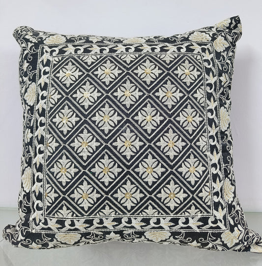 Handmade Embroidered Throw Pillow Case.