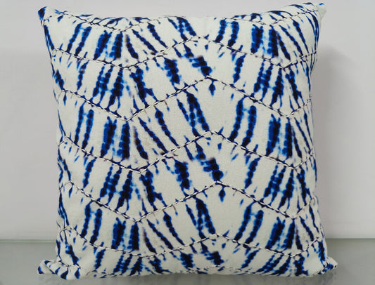 Digital Printed With Dori Work - Pillow Case.