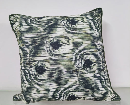 Handmade Abstract Digital Printed Design Throw Pillowcase.