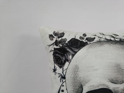 Halloween Theme Skull Design Throw Pillow Case.
