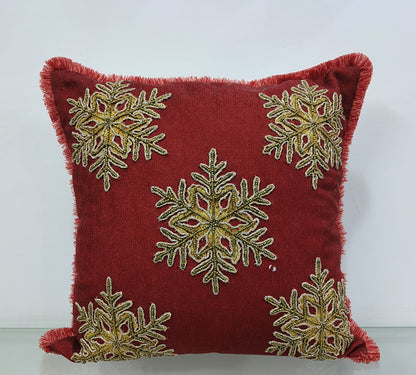 Handmade Embroidered Cushion Cover.