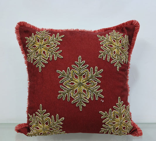 Handmade Embroidered Cushion Cover.