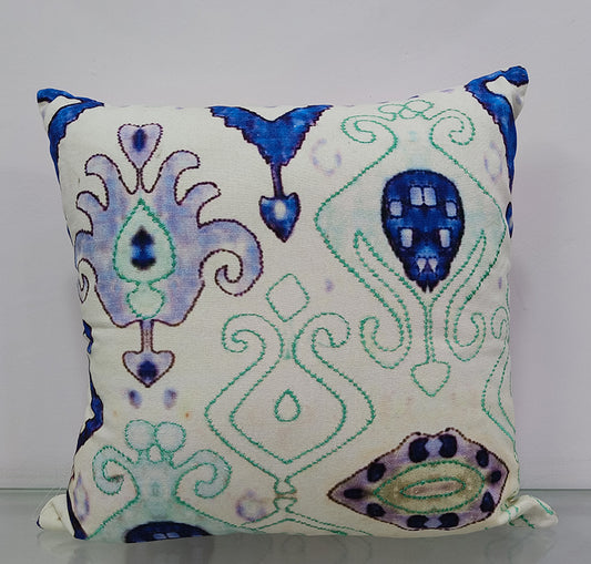 Printed Floral Handmade Cushion Cover.