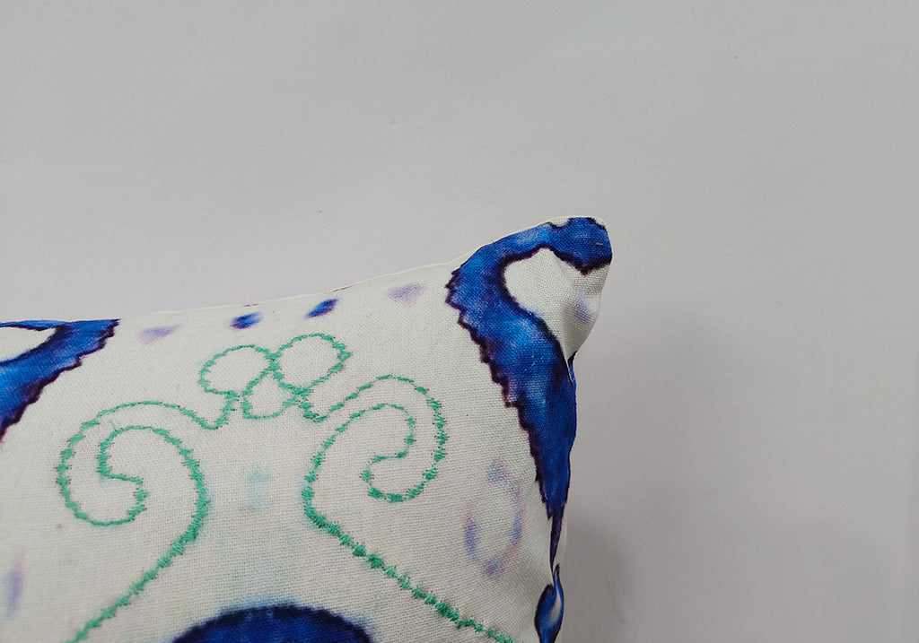 Printed Floral Handmade Cushion Cover.