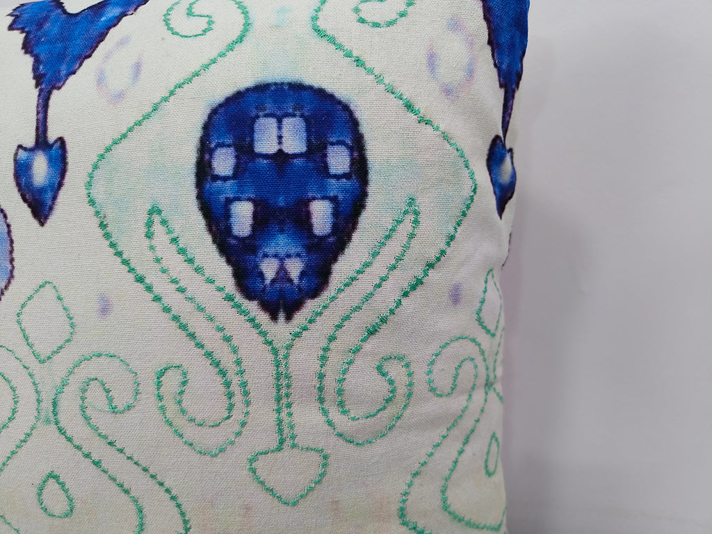 Printed Floral Handmade Cushion Cover.