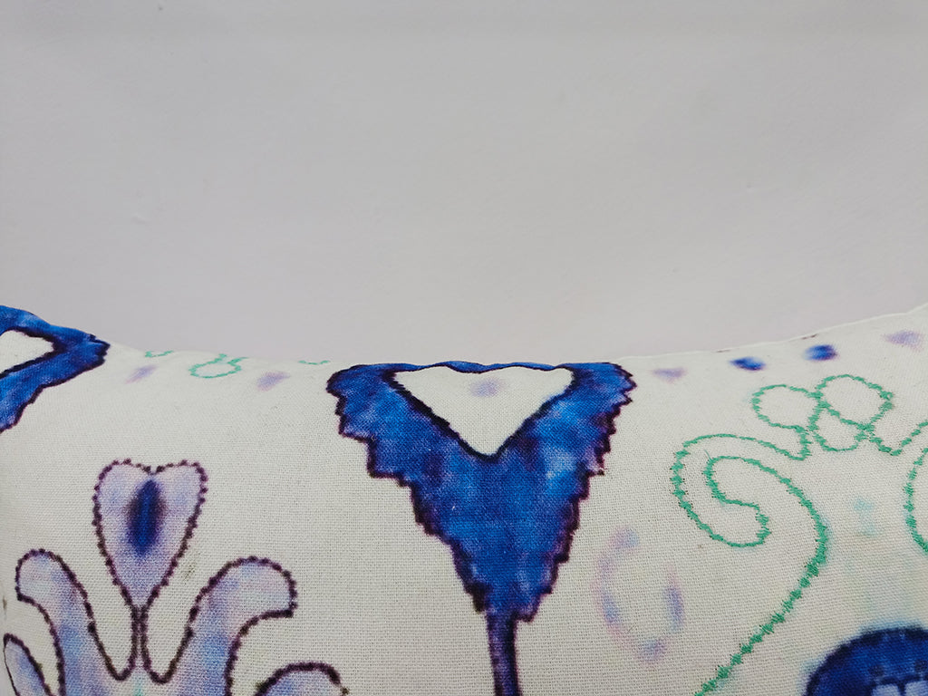 Printed Floral Handmade Cushion Cover.