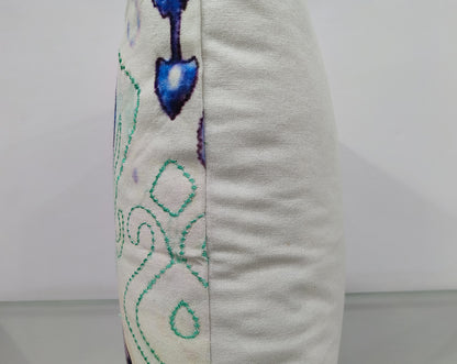 Printed Floral Handmade Cushion Cover.