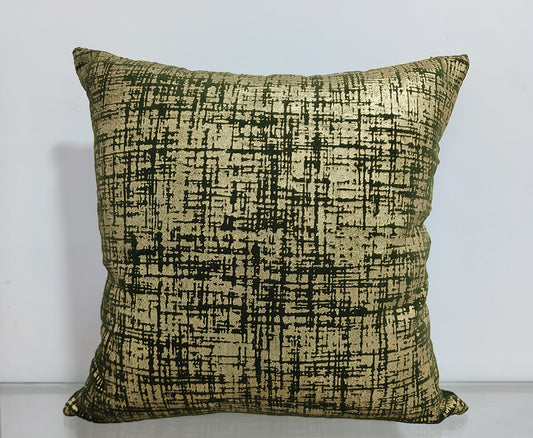 Foil Print Handmade Cotton Cushion Cover.