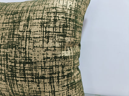 Foil Print Handmade Cotton Cushion Cover.