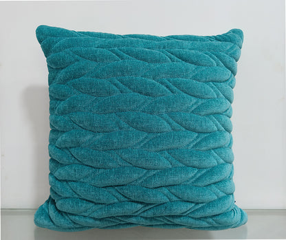 Quilted Handmade Polyester Cushion Cover.