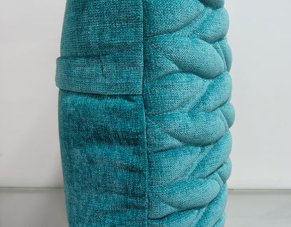 Quilted Handmade Polyester Cushion Cover.