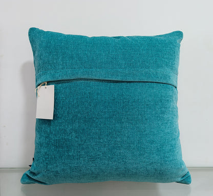 Quilted Handmade Polyester Cushion Cover.