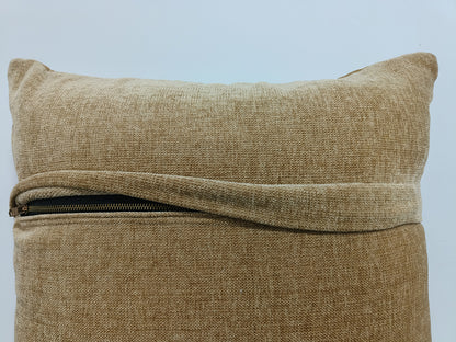 Quilted Handmade Polyester Cushion Cover.