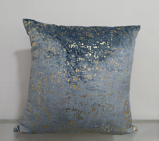 Foil Printed Cotton Cushion Cover.