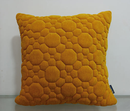 Quilted Handmade Polyester Cushion Cover.