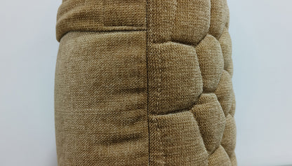 Quilted Handmade Polyester Cushion Cover.