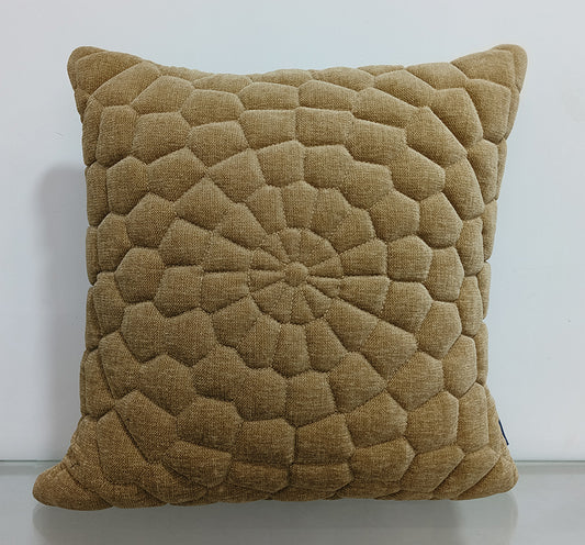 Quilted Handmade Polyester Cushion Cover.